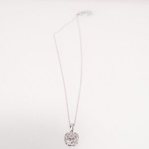 genuine diamond sterling silver necklace